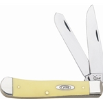 Yellow Handle Trapper 80161 - Engravable