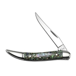Abalone Small Texas Toothpick 12002 - Engravable