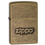 Zippo Stamp Antique Brass 28994