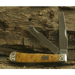 Birdseye Maple Trapper with Scrolled Bolsters and Gift Box 82890 - Engravable