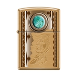 Zippo Indian With Turquoise