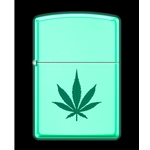 Zippo Marijuana Leaf - Glow in the Dark - 54472