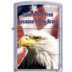 Zippo Land of the Free...Because of the Brave