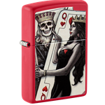 Zippo King Skull Queen Hearts - 48624