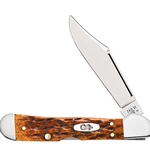 Case Harvest Orange Bone Mini Copperlock 66693 - Engravable