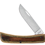 Case Crossroads XR Sod Buster Jr. Brown/Green Wood  66381 - Engravable
