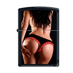 Zippo View From Behind-Red Trim 40845