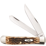 Amber Bone Trapper with Pocket Clip 6540 - Engravable