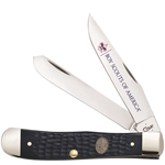 Boy Scout Navy Blue Jigged Synthetic Trapper 18046 - Engravable