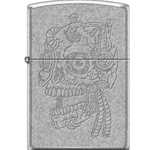 Zippo Steampunk Skull-Etched, Antq Silver, 07240