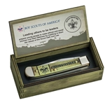 Scoutmaster Natural Bone Trapper with Wood Box 18055 - Engravable