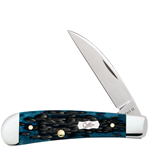 Pocket Worn Mediterranean Blue Bone Swayback Jack 58156 - Engravable