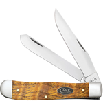 Yellow Curly Oak Trapper 47120 - Engravable