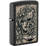 Zippo Skull Face, Snake & Flower - 48616