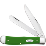 Green Synthetic Smooth Handled Trapper 53390 - Engravable