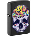 Zippo Skull Smiley Face Shrooms Blacklight 48737