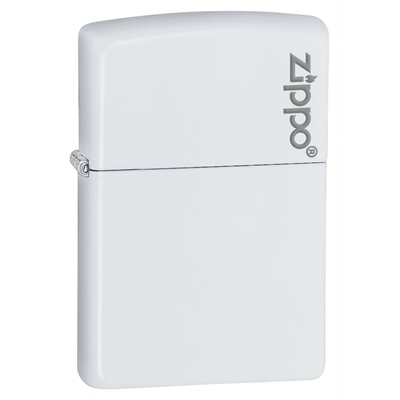 214ZL Zippo White Matte with Zippo Logo