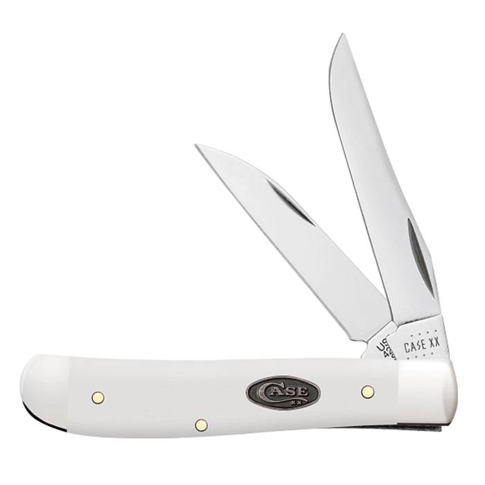 Smooth White Synthetic Mini Trapper 63965 - Engravable